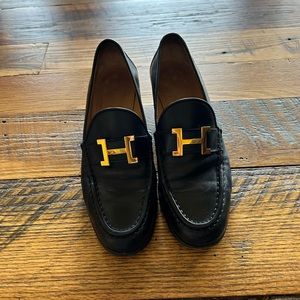 Hermes Constance Leather Loafer H Logo Size 37